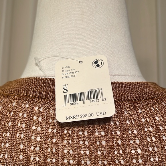 NWT Free People Tiger's Eye H2O Pullover (S) - Picture 3 of 4